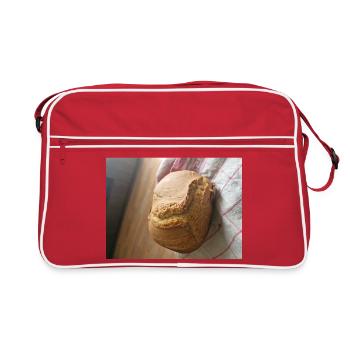 Croûte dorée pain rustique - Sac Retro - rouge/blanc - Devant