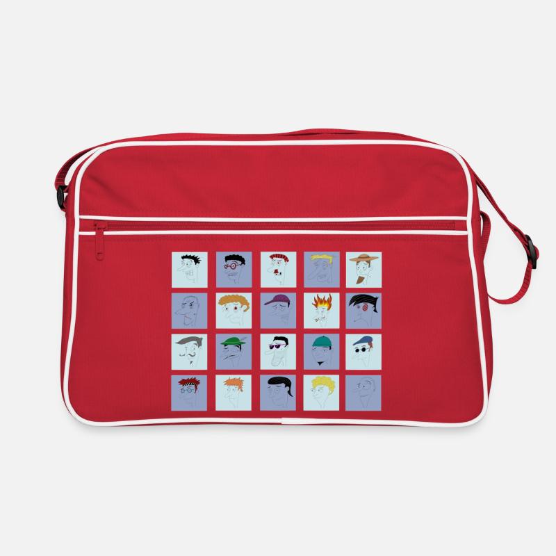 All Faces bisher Sammlung Nr. 1 Retro Tasche