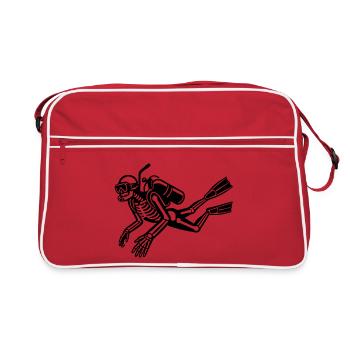 Squelette - Sac Retro - rouge/blanc - Devant