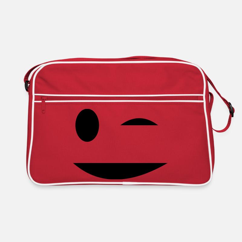petzauge - Retro Tasche - Rot/Weiß