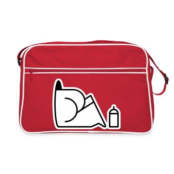 À la recherche de boîtes - Sac Retro - rouge/blanc - Devant