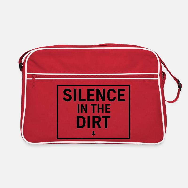Schweigen im Dreck Schweizer Typografie-Tee Retro Tasche