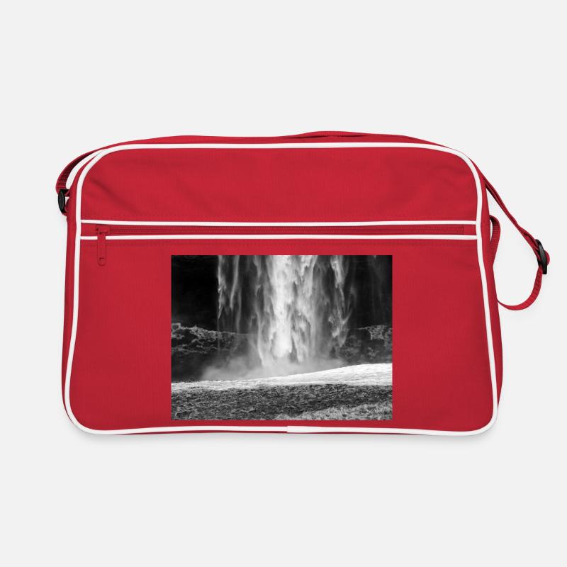 Monochrome Waterfall Mist Retro Bag
