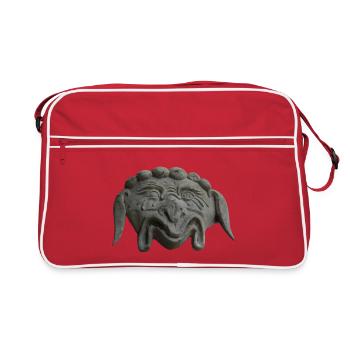 grinning stone mask - Retro Bag - red/white - Front