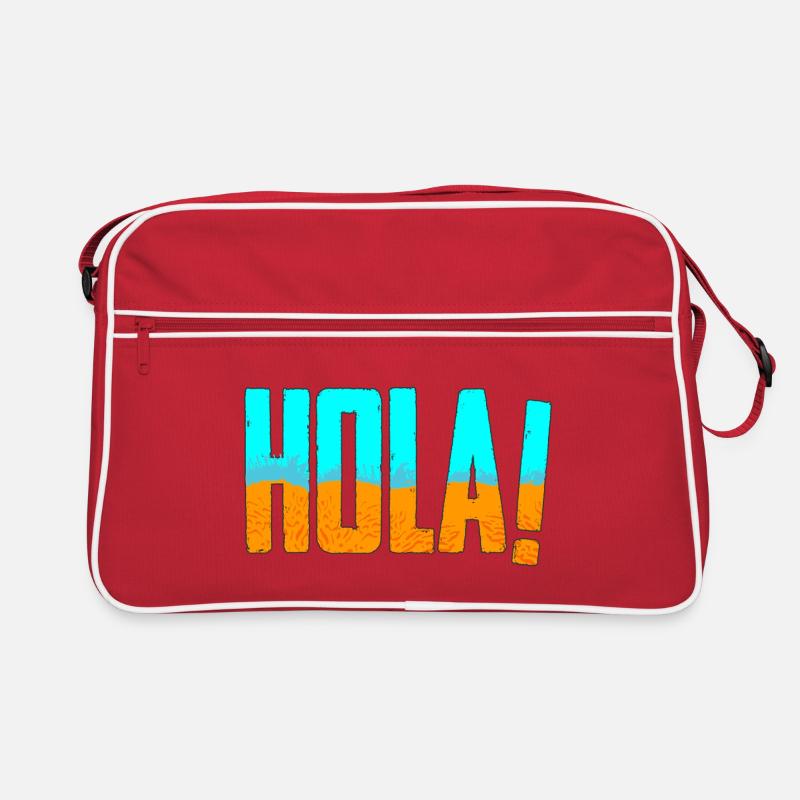 HOLA! Mallorca - Sand und Meer Retro Tasche