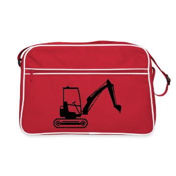 Excavator - Retro Bag - red/white - Front