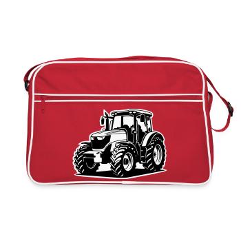 Tractor / Tractor / Tractor (2-color) - Retro Bag - red/white - Front