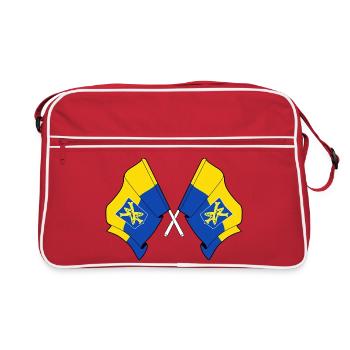 Drapeaux croisés de Zandvoort - Sac Retro - rouge/blanc - Devant