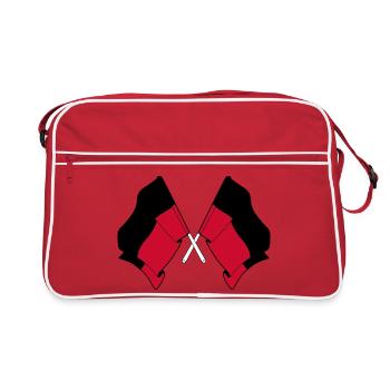 Drapeaux croisés de Nimègue - Sac Retro - rouge/blanc - Devant