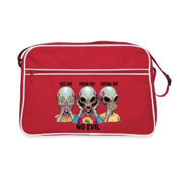 Ne voyez aucun alien maléfique - Sac Retro - rouge/blanc - Devant