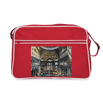 Mosaïque byzantine de Sainte-Hagia - Sac Retro - rouge/blanc - Devant