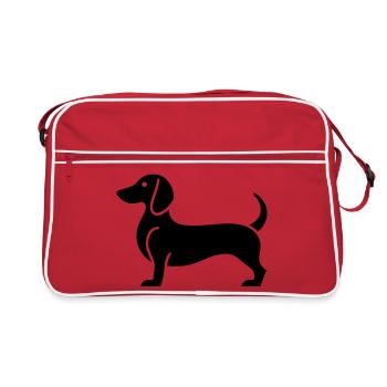 teckel - Sac Retro - rouge/blanc - Devant