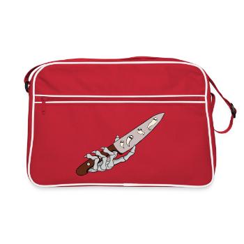 Lames fantômes à main - Sac Retro - rouge/blanc - Devant