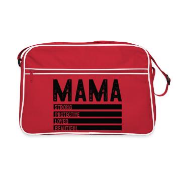 Valeurs fortes de Mama - Sac Retro - rouge/blanc - Devant