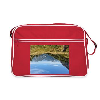 Alpine Panorama - Retro Tasche - Rot/Weiß - Vorne