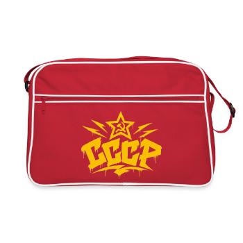 CCCP - Soviet Union - Sowjetunion - UdSSR - Retro Tasche - Rot/Weiß - Vorne