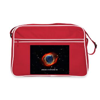 Helixnebel - Retro Tasche - Rot/Weiß - Vorne
