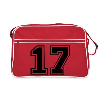 17 - Retro Tasche - Rot/Weiß - Vorne