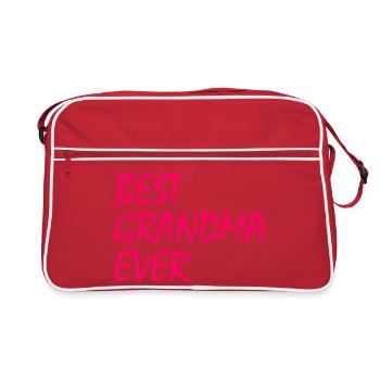 Best grandma ever - Sac Retro - rouge/blanc - Devant