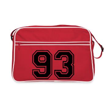 93 - Sac Retro - rouge/blanc - Devant
