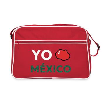 YO AMO MEXIQUE - Sac Retro - rouge/blanc - Devant