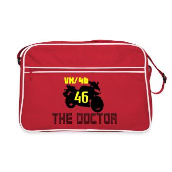VR 46 THE DOCTOR. - Retro Bag - red/white - Front
