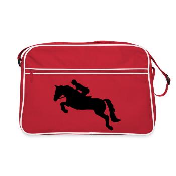 Springreiten - Retro Bag - red/white - Front
