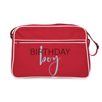 Anniversaire garçon i cadeau d'anniversaire enfant - Sac Retro - rouge/blanc - Devant