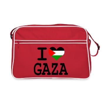 i love Gaza - Sac Retro - rouge/blanc - Devant