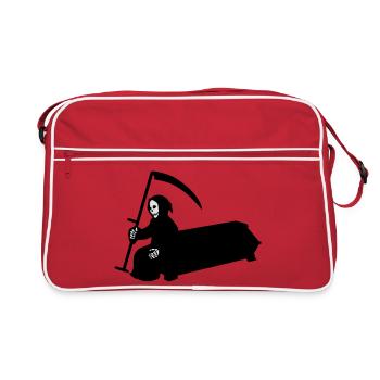 squelette - Sac Retro - rouge/blanc - Devant