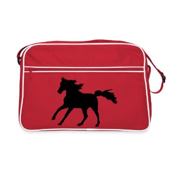 Cheval Pur-sang Arabian Gallop, noble Asil Arabian - Sac Retro - rouge/blanc - Devant