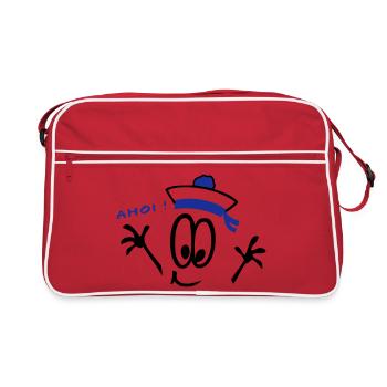 Sailor, ahoy, comic - Retro Bag - red/white - Front