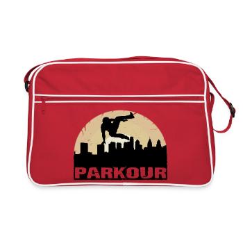 Parkour - Retro Tasche - Rot/Weiß - Vorne