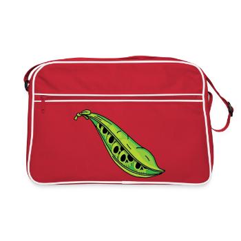 Crâne petits pois - Sac Retro - rouge/blanc - Devant