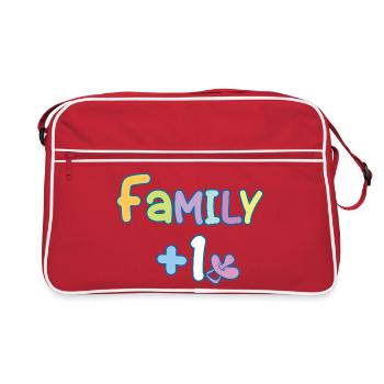 Family Plus One - Retro Bag - red/white - Front