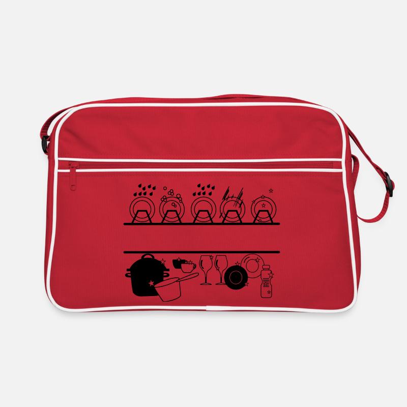Dishwasher logo with space for dishwasher, company Retro Bag