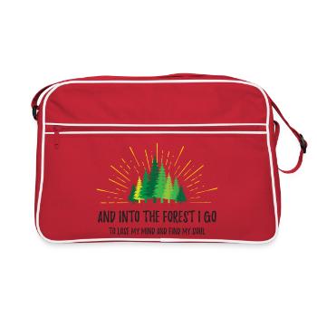Et je vais dans la forêt - Sac Retro - rouge/blanc - Devant