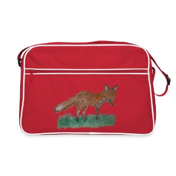 I'm just a fox - Retro Bag - red/white - Front