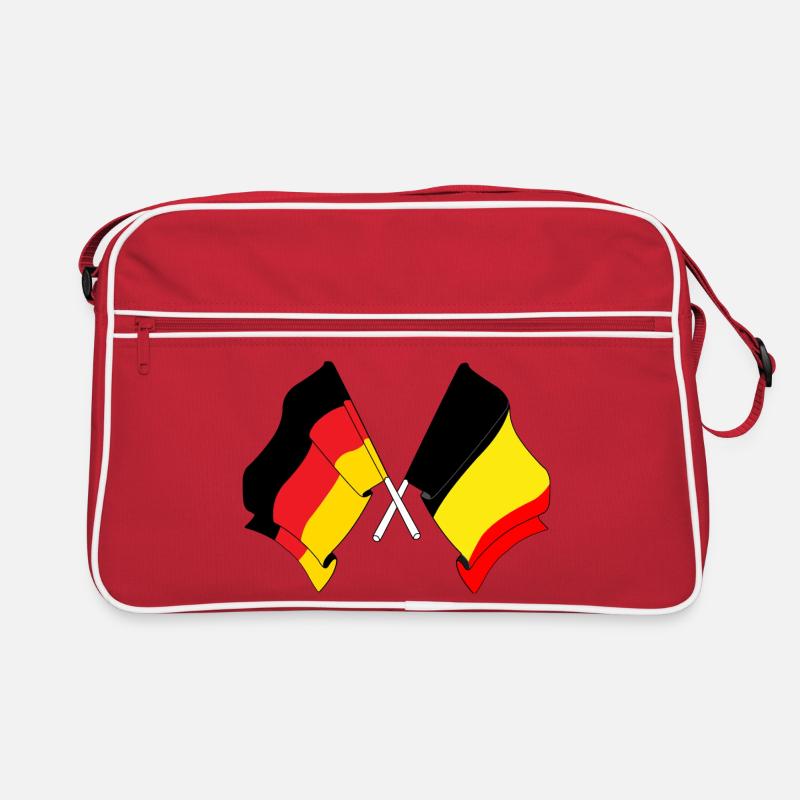 Drapeau de l’Allemagne et drapeau de la Belgique Sac Retro