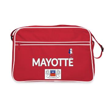 T SHIRT MAYOTTE - Sac Retro - rouge/blanc - Devant