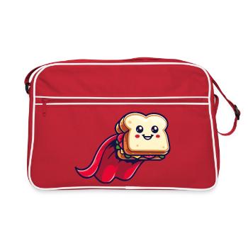 Super Sandwich : L’Héroïque Hoagie - Sac Retro - rouge/blanc - Devant