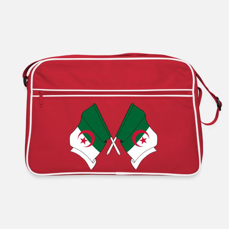 Deux drapeaux que l’Algérie a franchis - Sac Retro - rouge/blanc