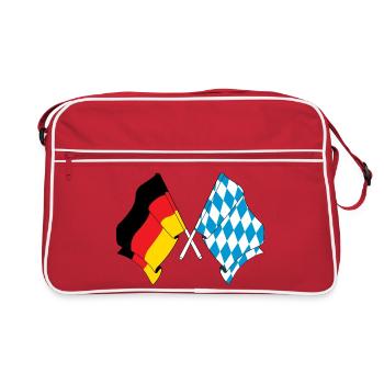 Flag Germany, Bayern - Retro Bag - red/white - Front