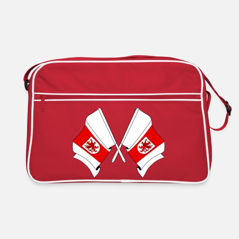 Deux drapeaux de Poméranie occidentale Sac Retro