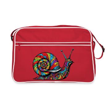 Escargot - Sac Retro - rouge/blanc - Devant