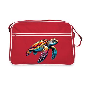 Turtle - Retro Bag - red/white - Front