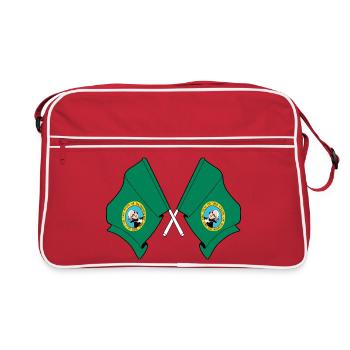 Deux drapeaux ont traversé Washington - Sac Retro - rouge/blanc - Devant