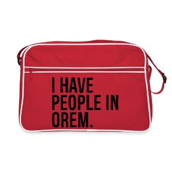 J’ai des gens à Orem - Sac Retro - rouge/blanc - Devant