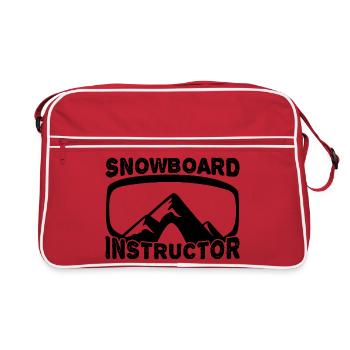 Snowboard instructor - Retro Bag - red/white - Front