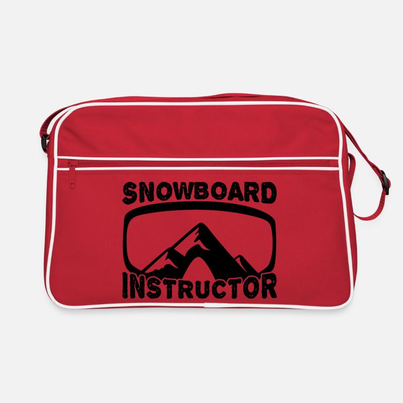 Snowboardlehrer Retro Tasche
